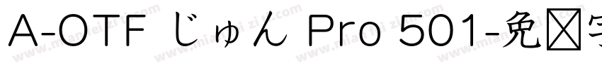 A-OTF じゅん Pro 501字体转换